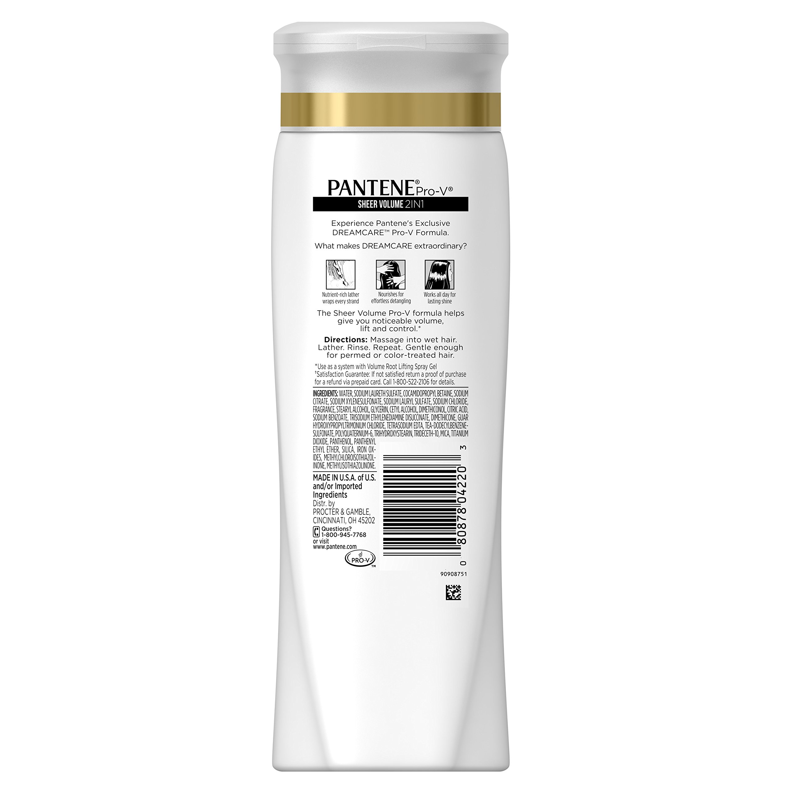 Foto 3 pulgar | Champú Y Acondicionador Pantene Pro-v Sheer Volume 375 Ml - Venta Internacional.