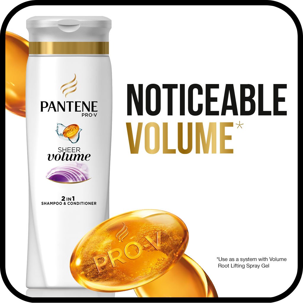 Foto 6 pulgar | Champú Y Acondicionador Pantene Pro-v Sheer Volume 375 Ml - Venta Internacional.