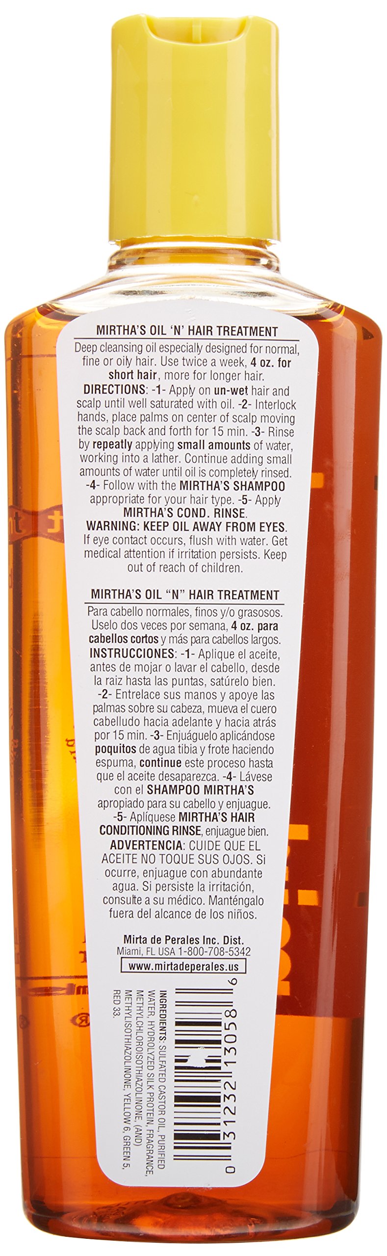 Foto 3 pulgar | Champú Mirta De Perales N Oil Treament 240 Ml Para Todo Tipo De Cabello - Venta Internacional.