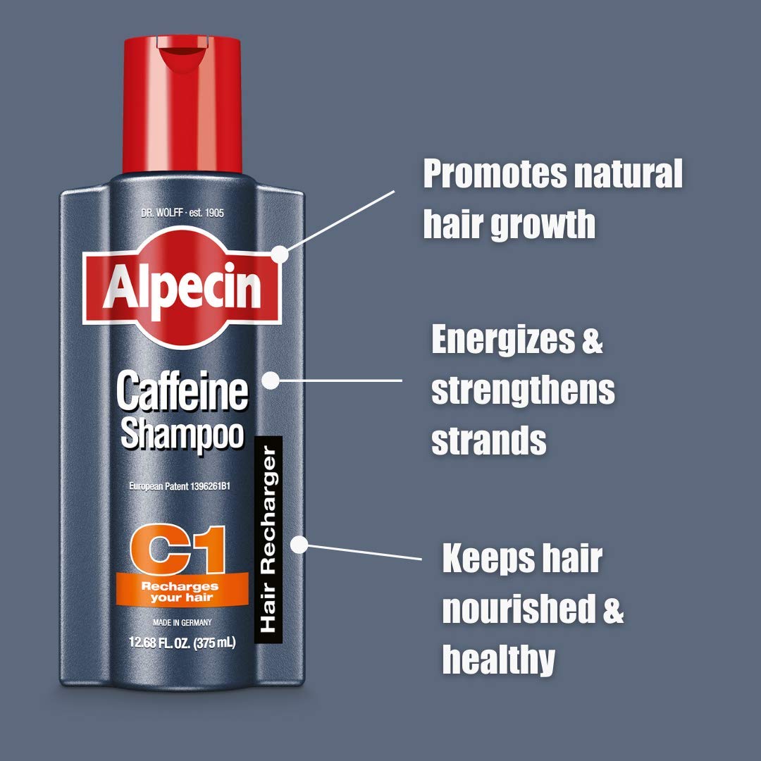 Foto 5 pulgar | Champú Alpecin C1 Con Cafeína Que Promueve El Crecimiento Natural Del Cabello 375 Ml - Venta Internacional.