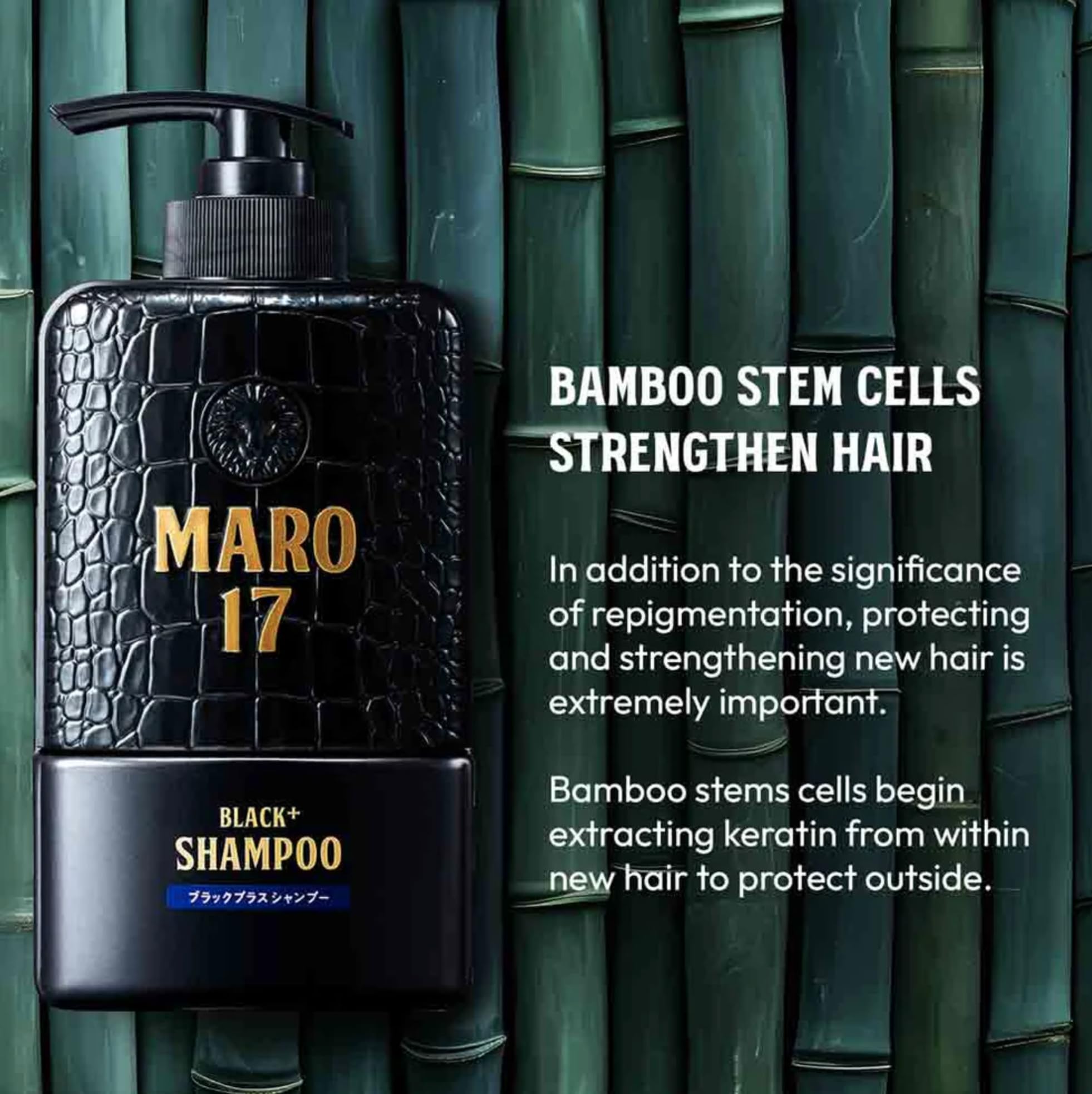 Foto 4 pulgar | Champú Maro17 Black+ Reduce Las Canas 350 Ml Con Apple Stem C - Venta Internacional.