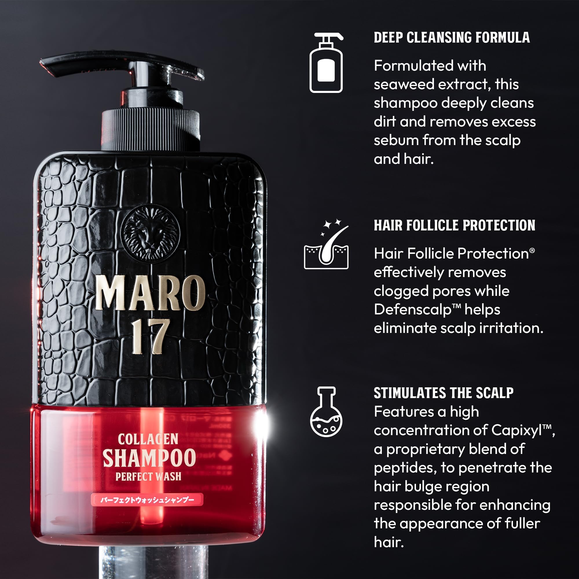 Foto 3 pulgar | Champú Maro17 Collagen Perfect Wash Para Hombres Que Crecen El Cabello - Venta Internacional.