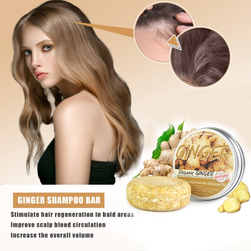 Foto 5 pulgar | Champú En Barra Maiting Natural Ginger Hair Recrowth, 3 Unidades - Venta Internacional.