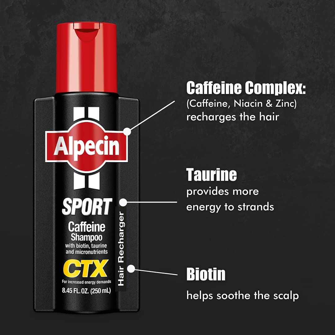 Foto 5 | Champú Alpecin Ctx Sport Con Cafeína Para Hombre, 250 Ml (paquete De 3) - Venta Internacional.