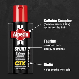 Foto 5 | Champú Alpecin Ctx Sport Con Cafeína Para Hombre, 250 Ml (paquete De 3) - Venta Internacional.