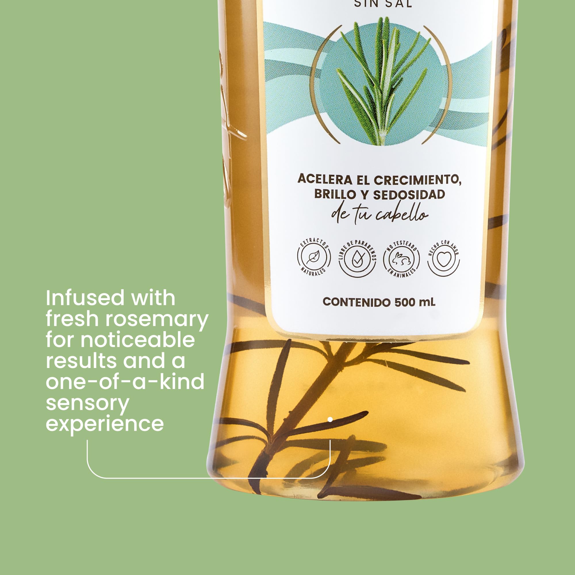 Foto 4 pulgar | Champú Anyeluz Rosemary Promueve El Crecimiento Del Cabello 300 Ml - Venta Internacional.