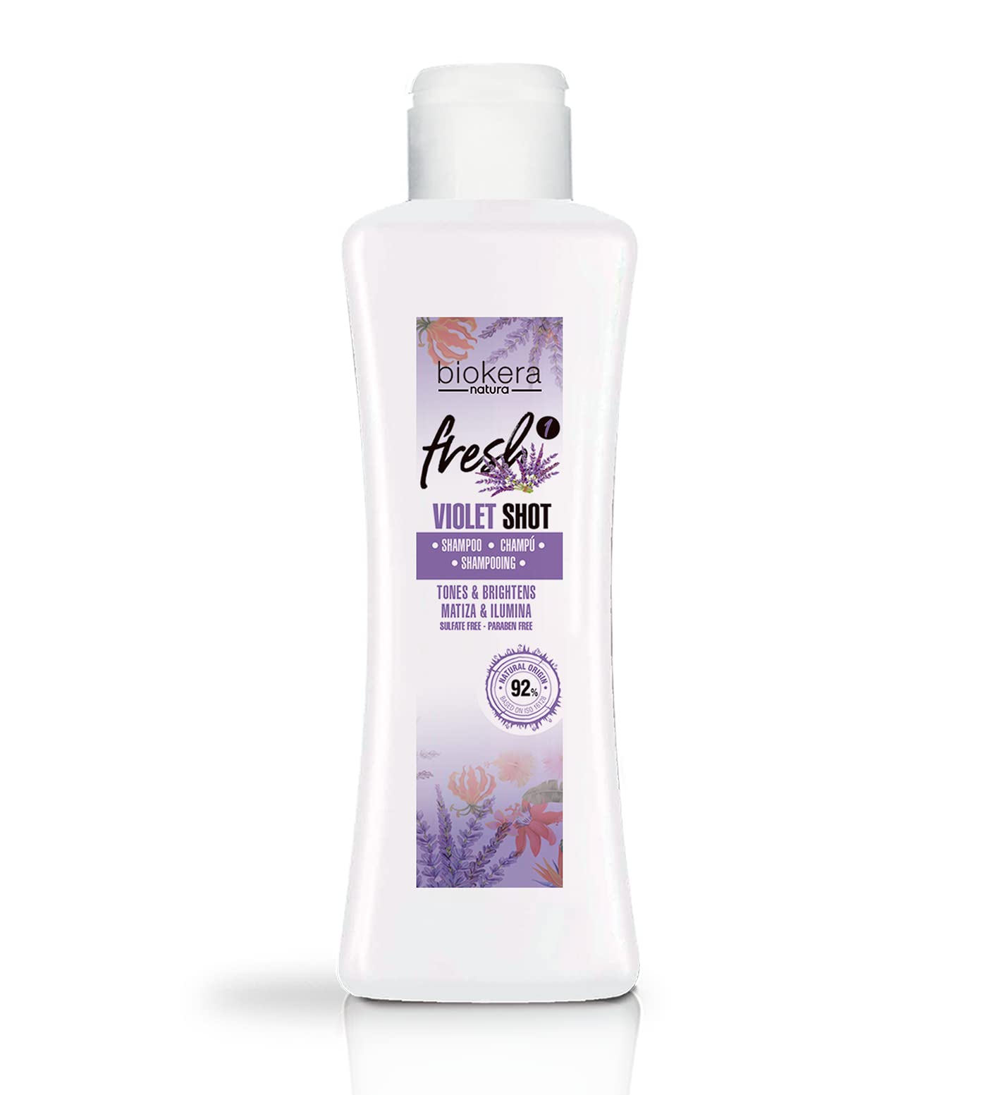 Foto 2 pulgar | Champú Salerm Biokera Natura Fresh Violet Shot 320 Ml - Venta Internacional.