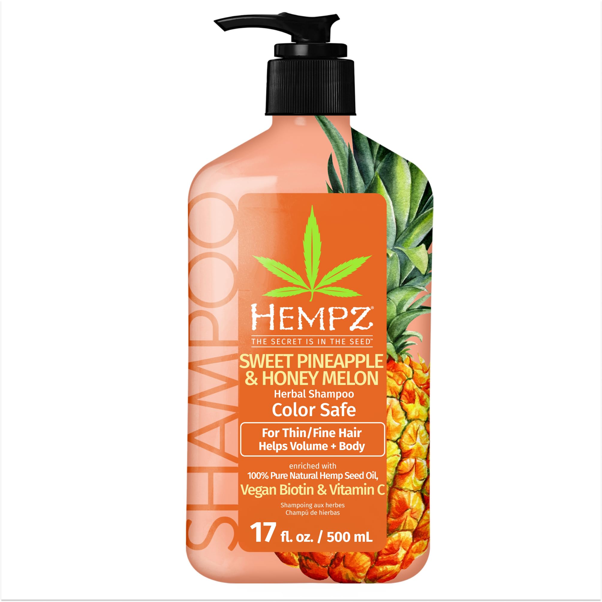 Champú Hempz Biotin Sweet Pineapple & Honey Melon 500 Ml - Venta Internacional.