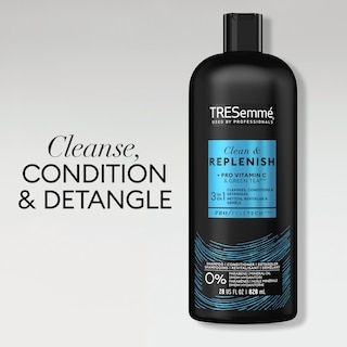 Foto 2 | Champú, Acondicionador Y Desenredante 3 En 1 Tresemmé Clean & Replenish 840 Ml (paquete De 3) - Venta Internacional.