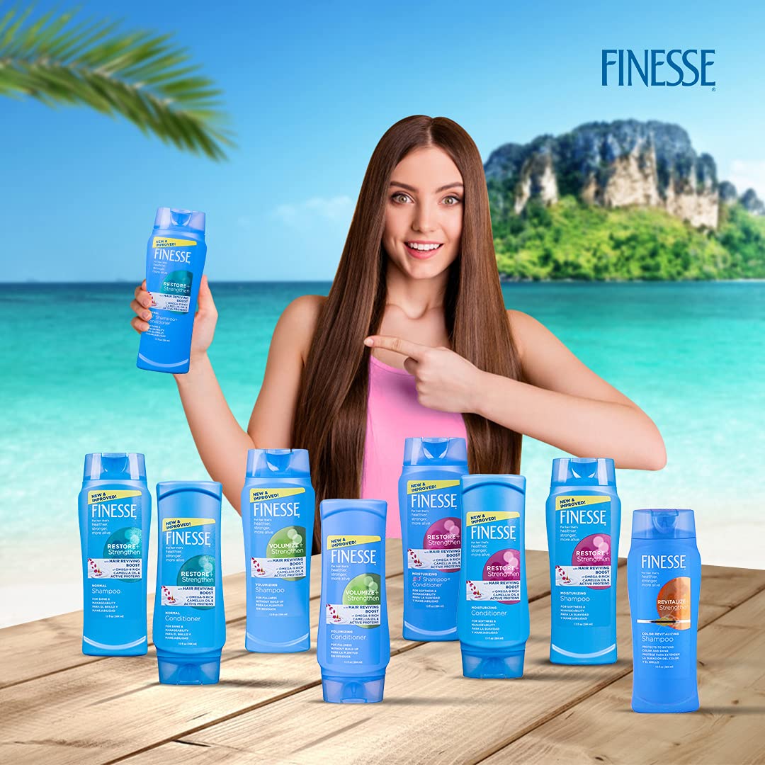 Foto 8 pulgar | Champú Y Acondicionador Finesse Self Adjustable 2 En 1, 385 Ml - Venta Internacional.
