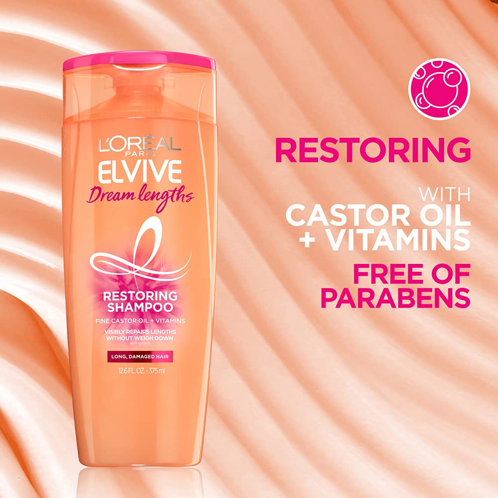 Foto 4 pulgar | Champú L'oreal Paris Elvive Dream Lengths Restoring 375 Ml - Venta Internacional.
