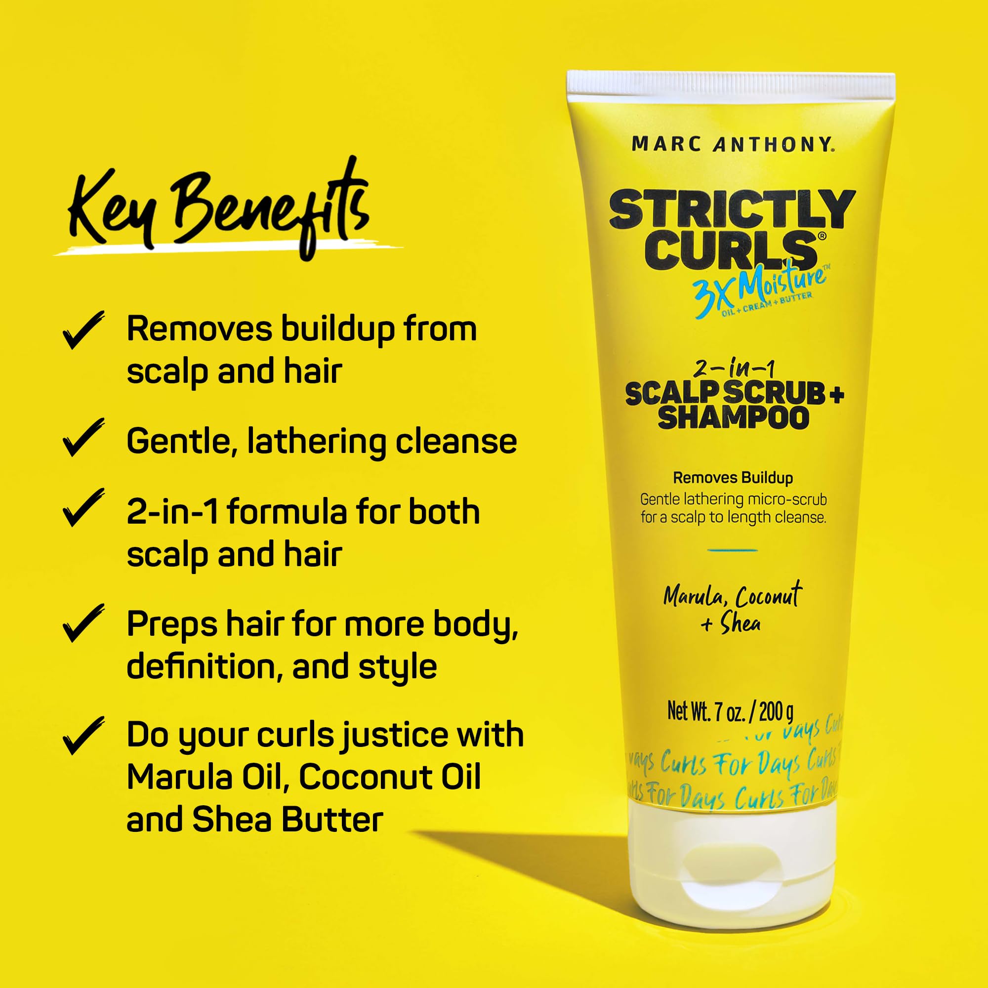 Foto 3 pulgar | Champú Y Exfoliante Para Cuero Cabelludo Marc Anthony Strictly Curls 200 Ml - Venta Internacional.