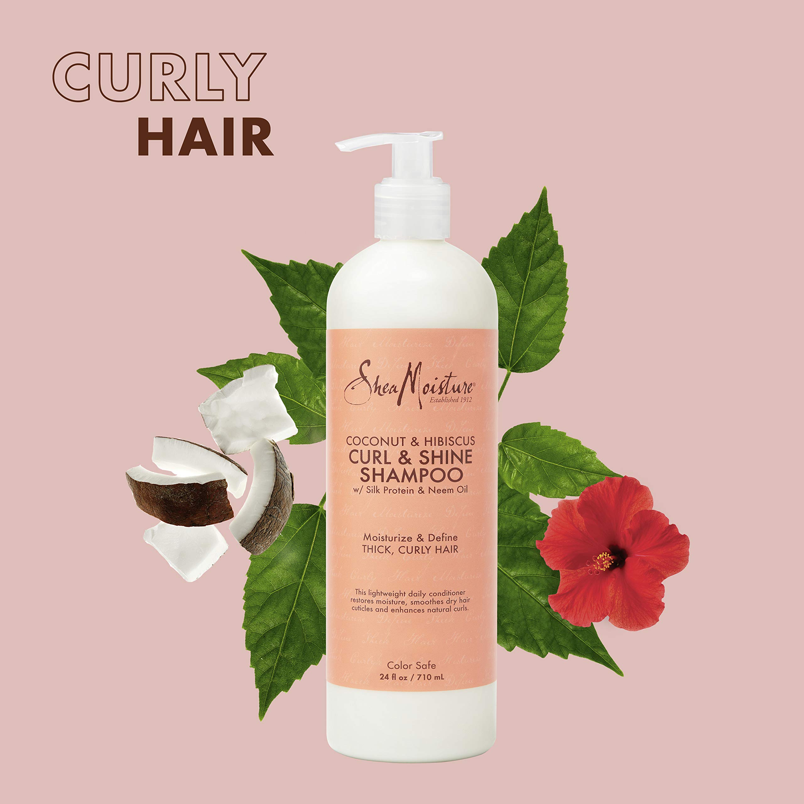 Foto 4 pulgar | Champú Sheamoisture De Coco E Hibisco 710 Ml Para Cabello Rizado - Venta Internacional.