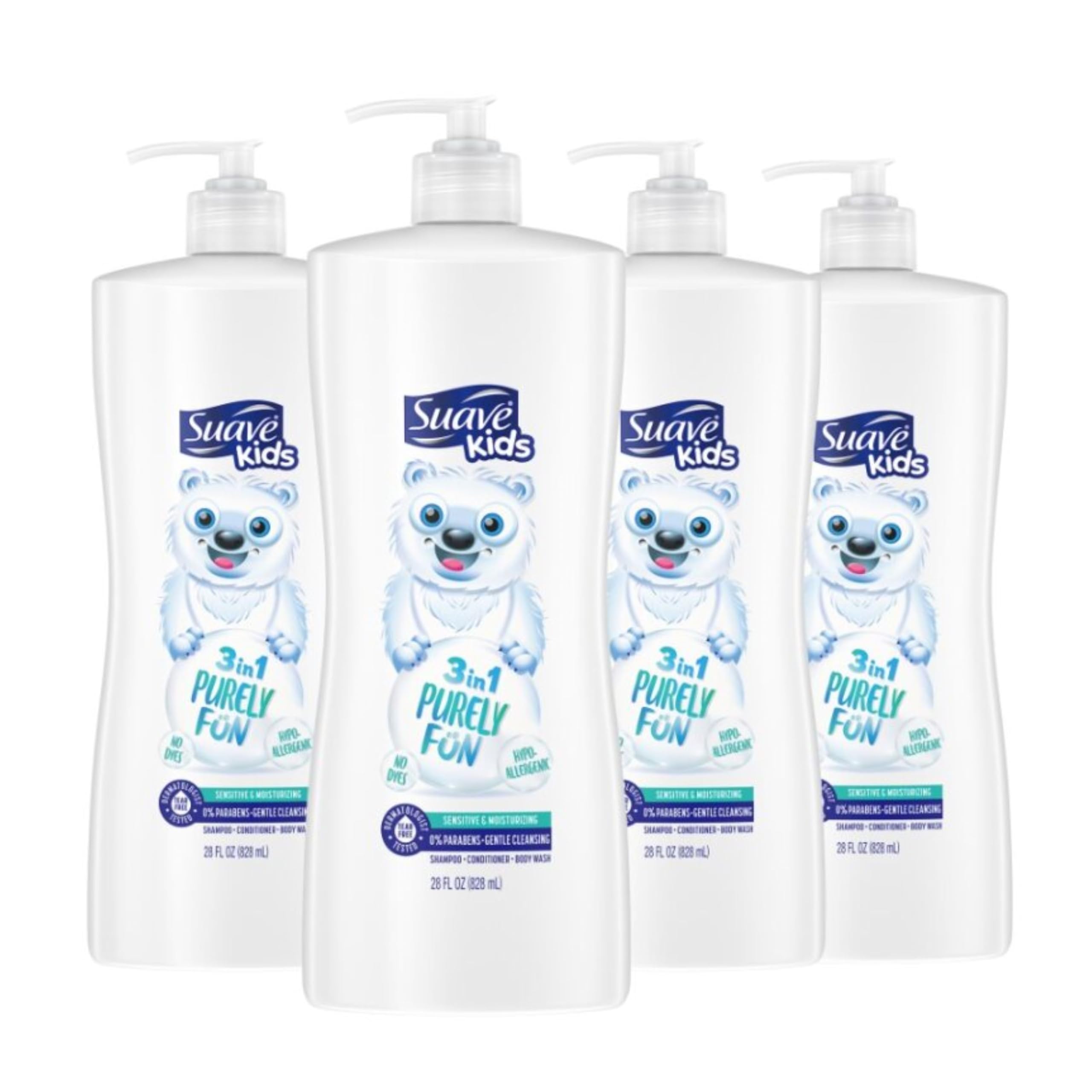 Champú Acondicionador Y Gel De Baño 3 En 1 Suave Kids Purely Fun - Venta Internacional.