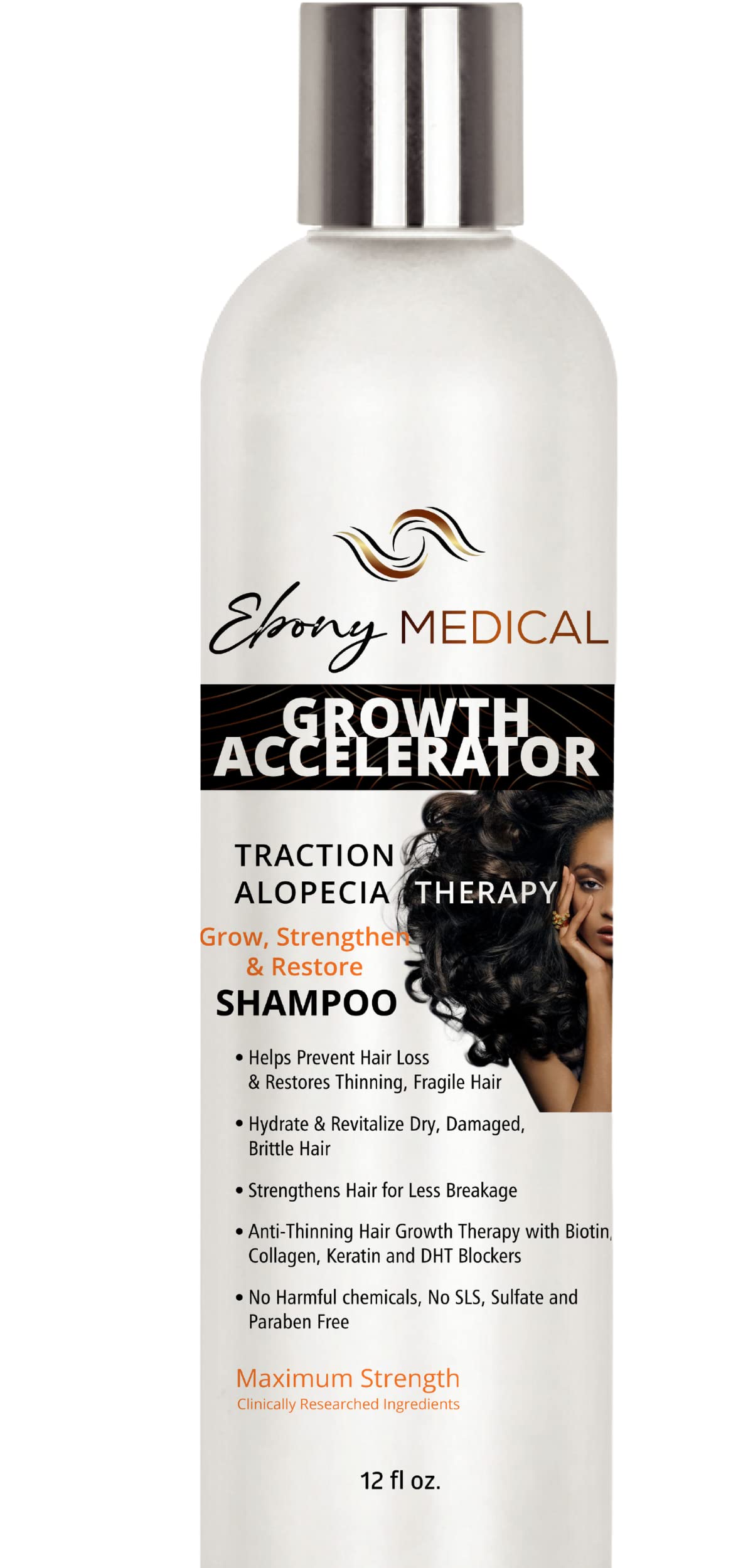 Foto 2 pulgar | Champú Ebony Medical Growth Accelerator Para Tratamiento De Alopecia - Venta Internacional.