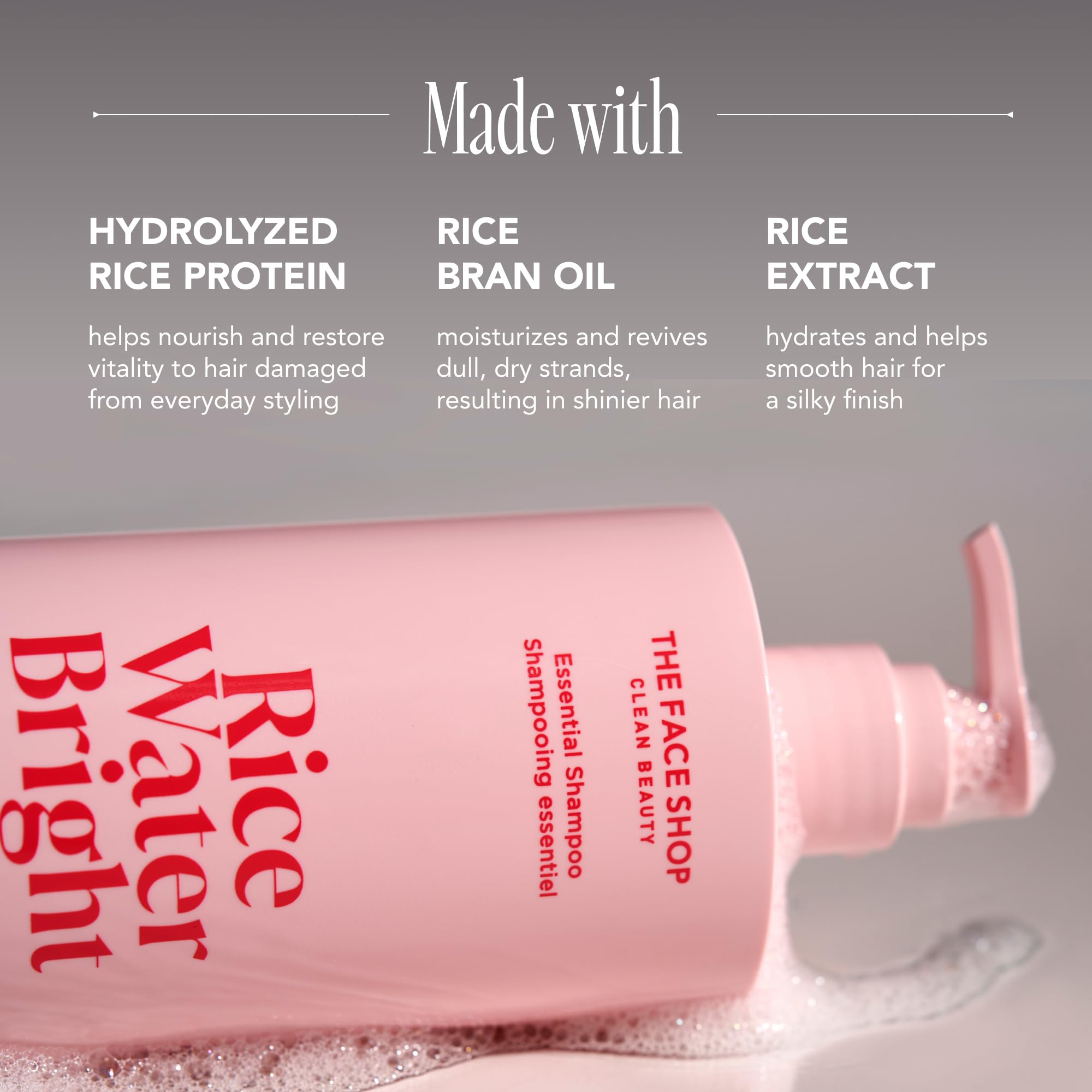 Foto 6 pulgar | Champú The Face Shop Rice Water Bright Essential, 300 Ml - Venta Internacional.
