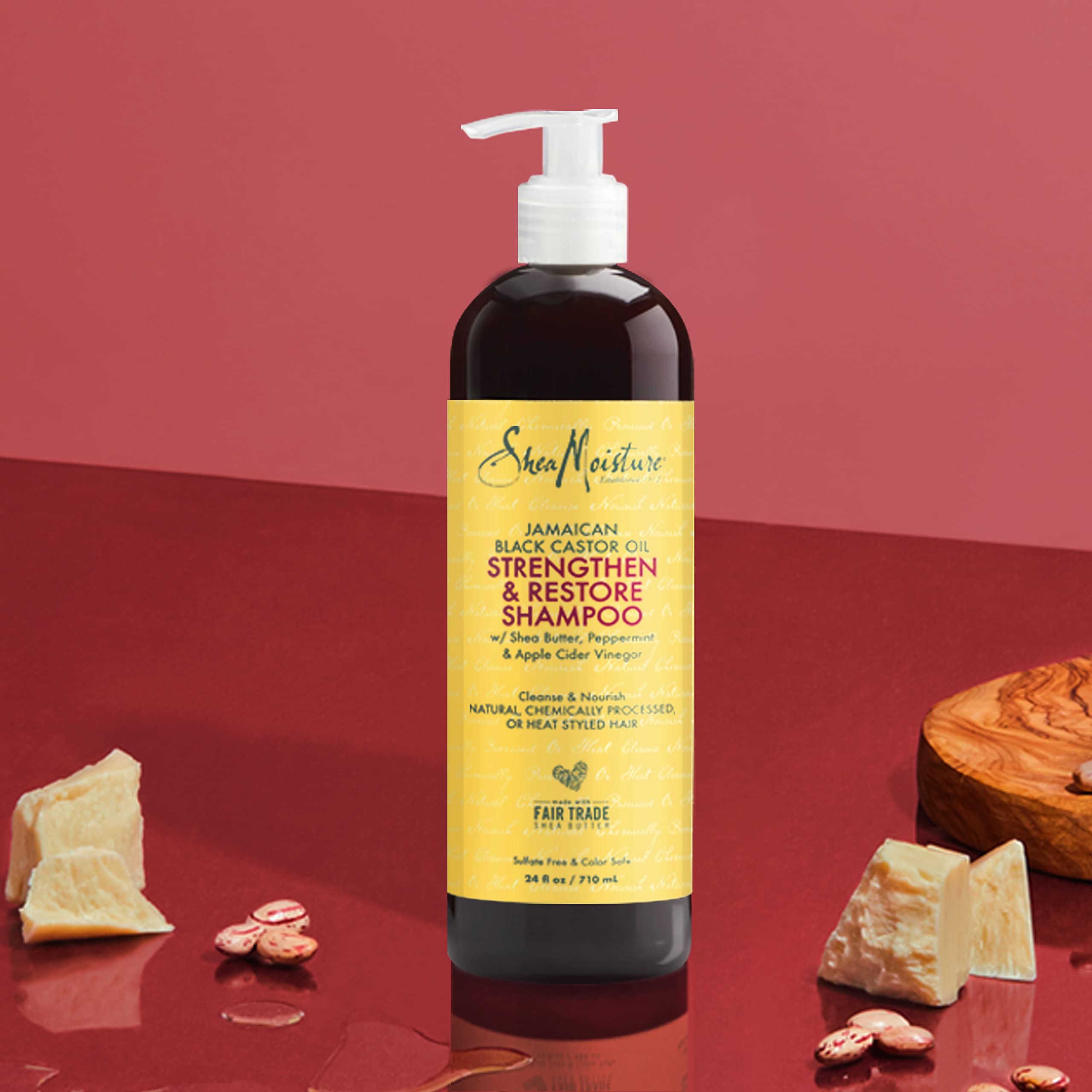 Foto 8 pulgar | Shampoo Sheamoisture Strength & Restore 710 Ml Para Cabello Dañado - Venta Internacional.