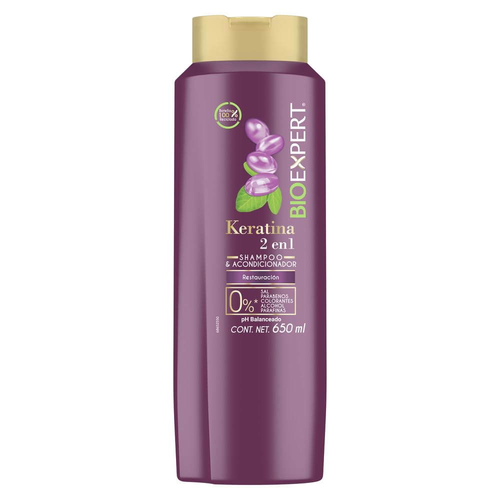 Foto 1 | Champú Y Acondicionador Bioexpert 2 En 1 Con Queratina 650 Ml - Venta Internacional.
