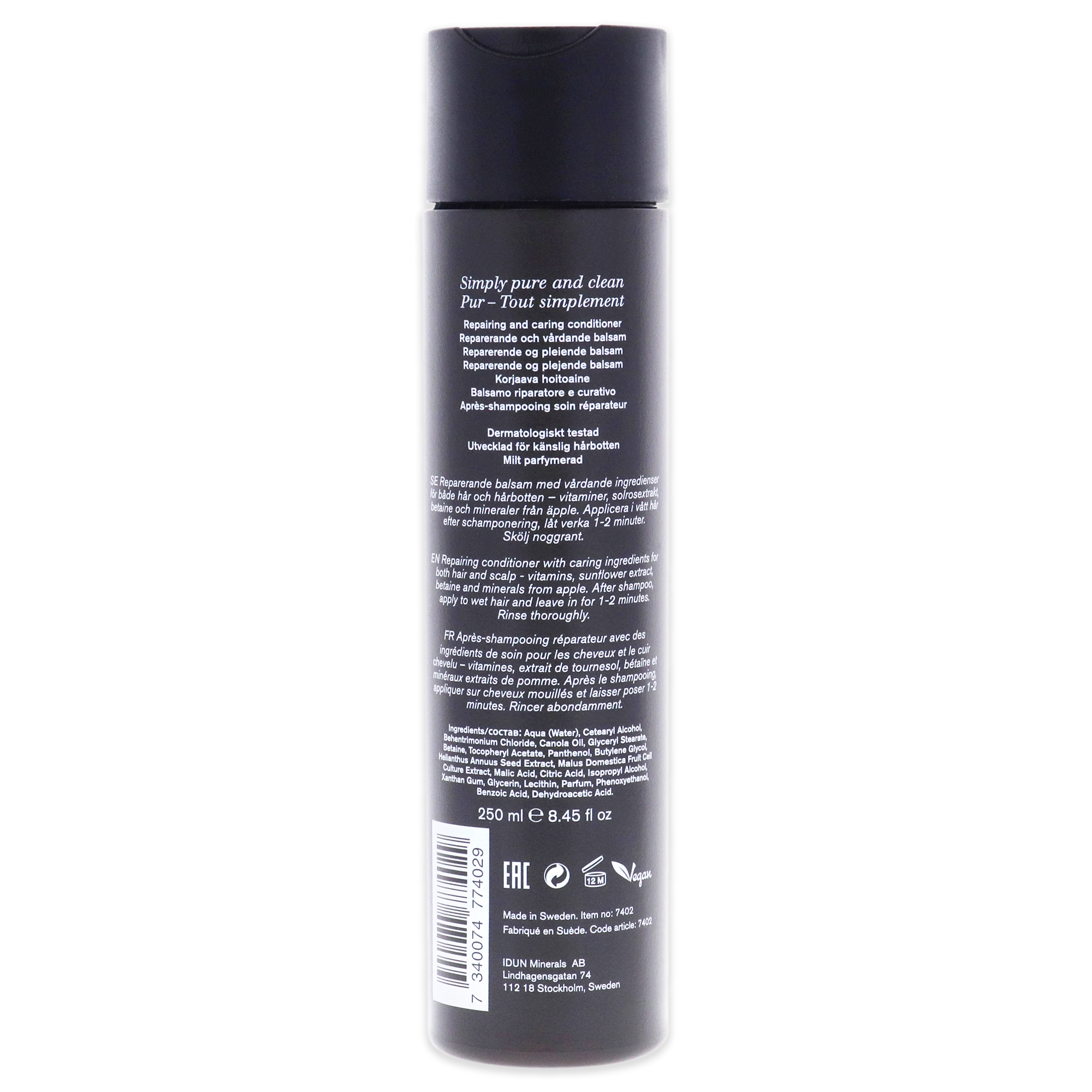 Foto 3 pulgar | Acondicionador Idun Minerals Repair And Care De 250 Ml Para Unisex - Venta Internacional.