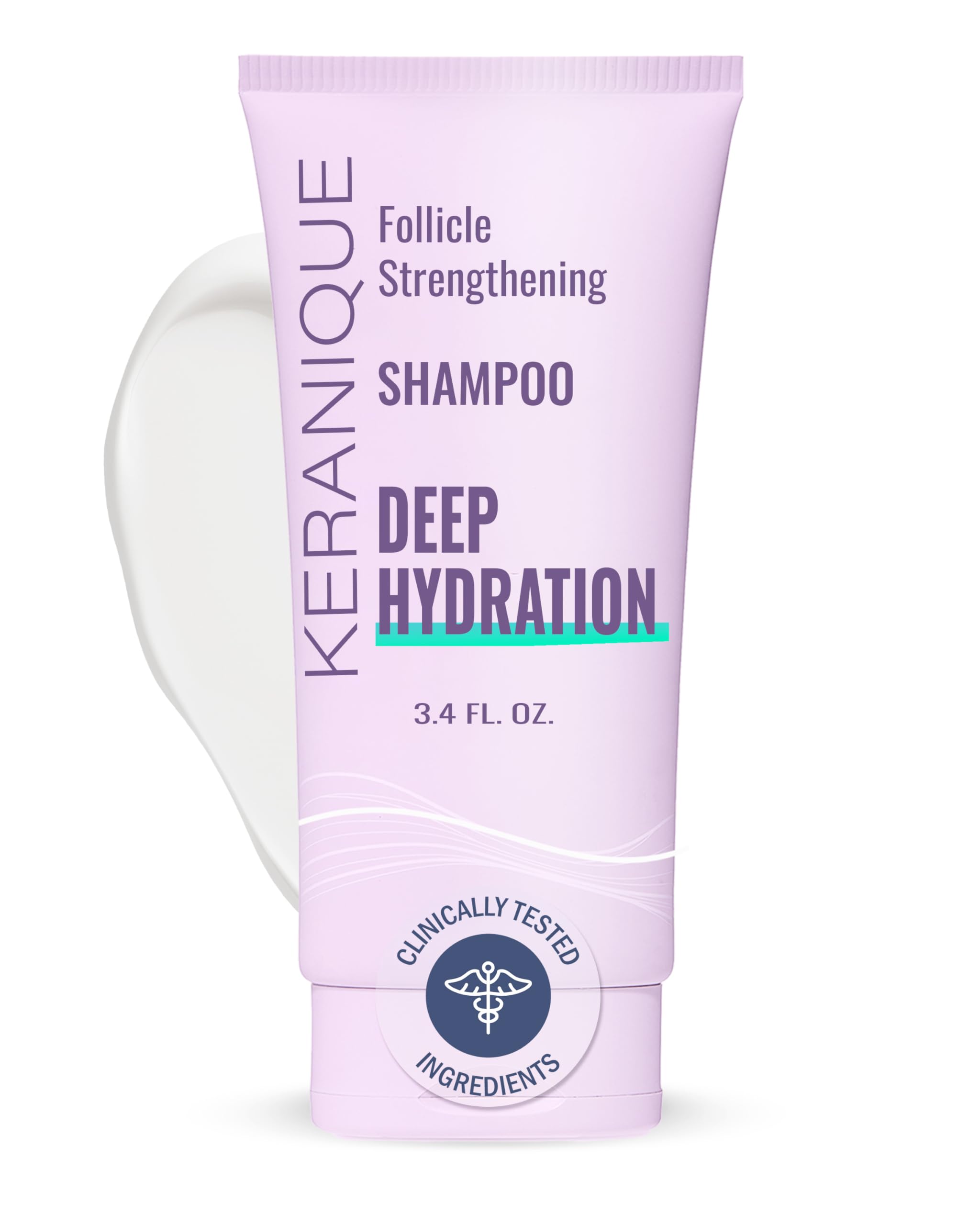 Foto 2 pulgar | Champú Keranique Deep Hydration Para Mujeres, 355 Ml, Cabello Fino - Venta Internacional.