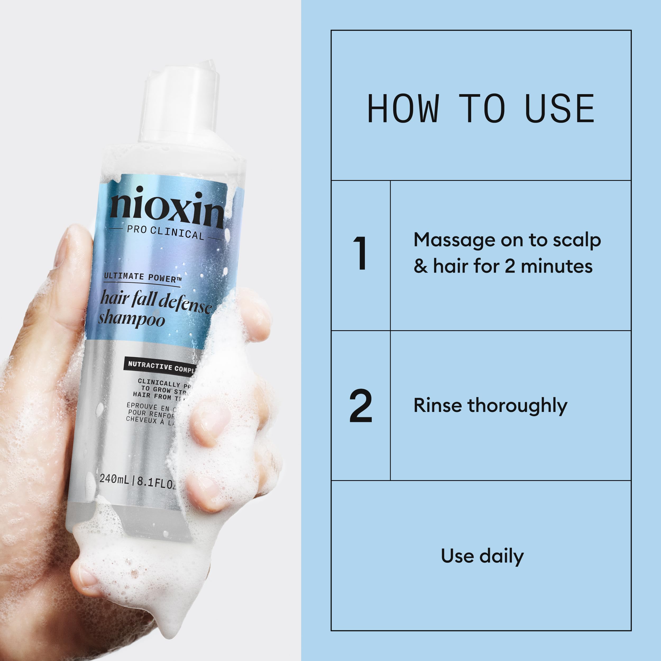 Foto 6 pulgar | Champú Nioxin Hair Fall Defense Activa Los Folículos Pilosos 240 Ml - Venta Internacional.