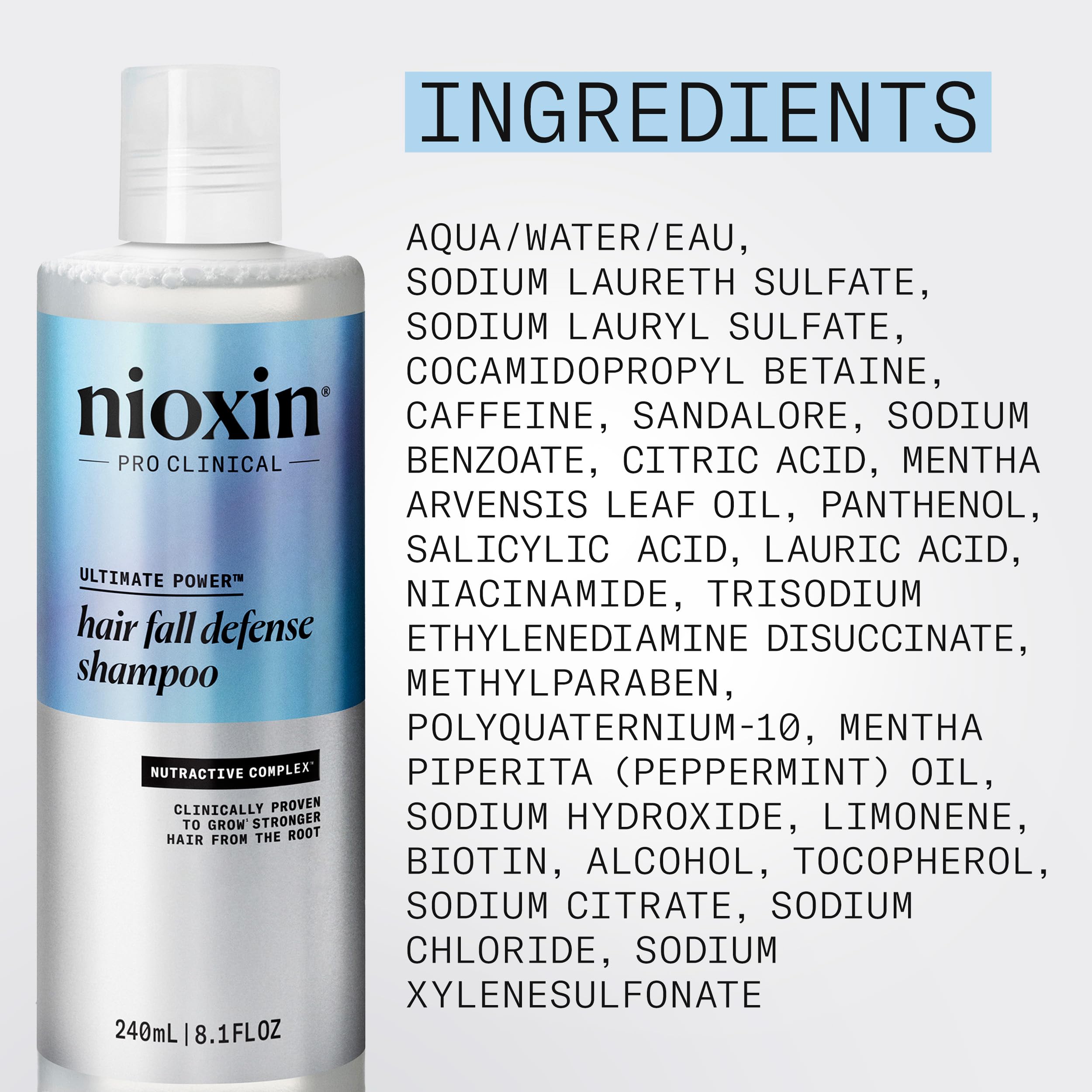 Foto 7 pulgar | Champú Nioxin Hair Fall Defense Activa Los Folículos Pilosos 240 Ml - Venta Internacional.