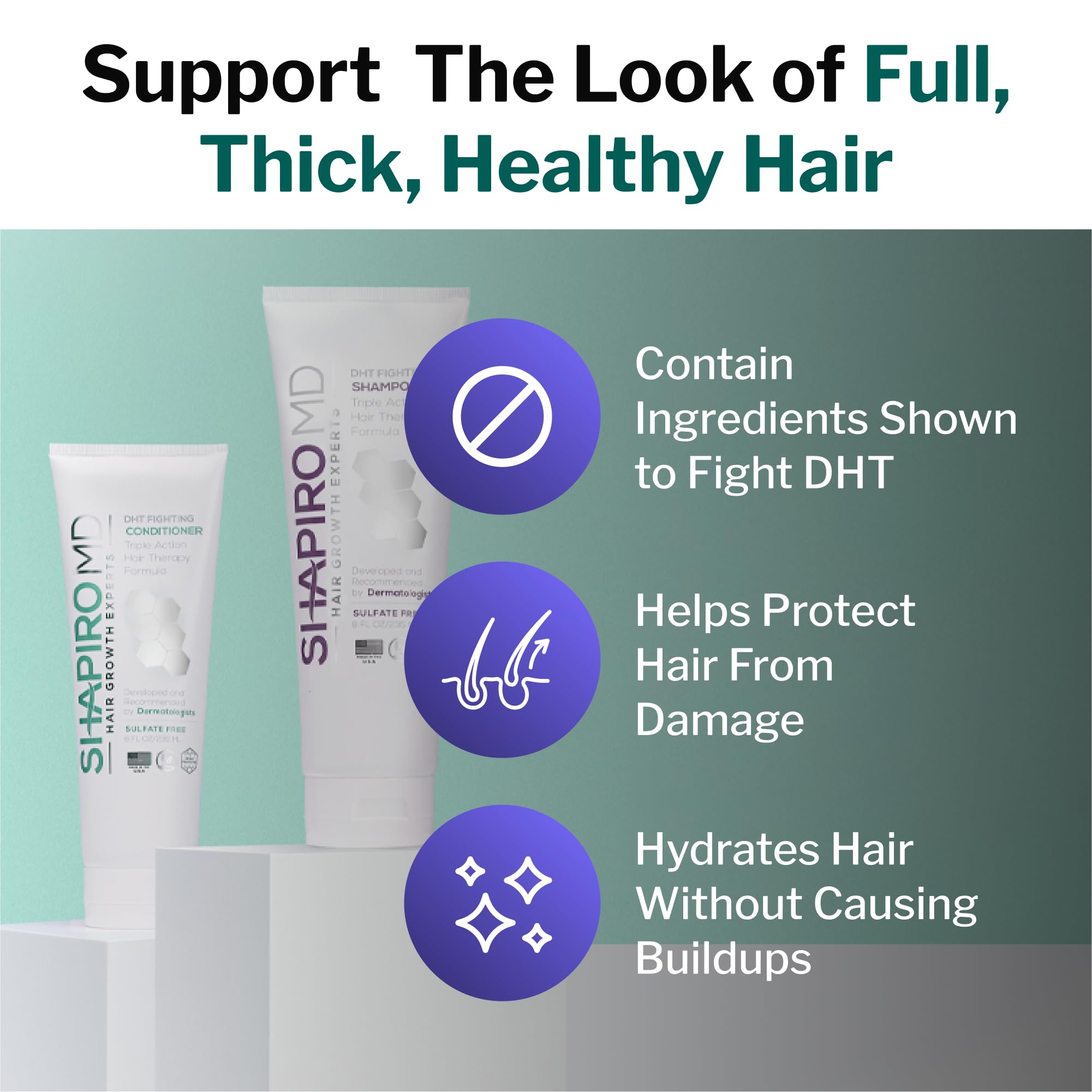 Foto 4 pulgar | Set de Champú y Acondicionador Shapiro MD Hair Loss 1 Mes - Venta Internacional