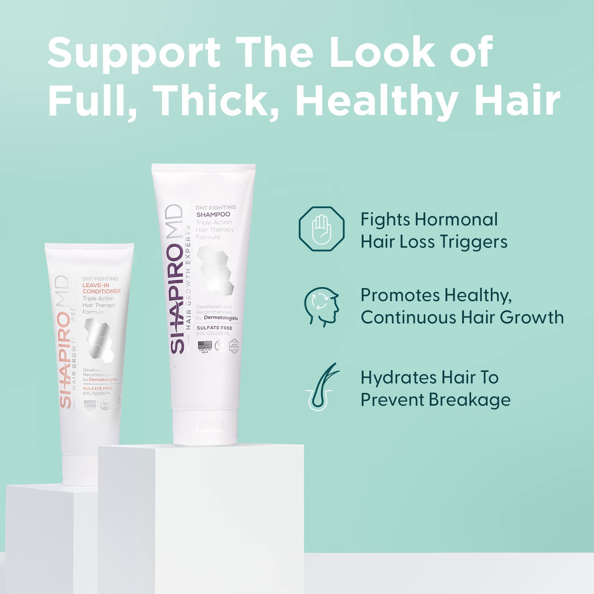 Foto 4 pulgar | Shampoo con Acondicionador Shapiro MD Hair Growth Experts de 235 ml-Venta Internacional