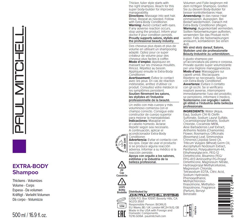 Foto 7 pulgar | Champú Paul Mitchell Extrabody Thickens, Voluminiza 500 Ml - Venta Internacional.