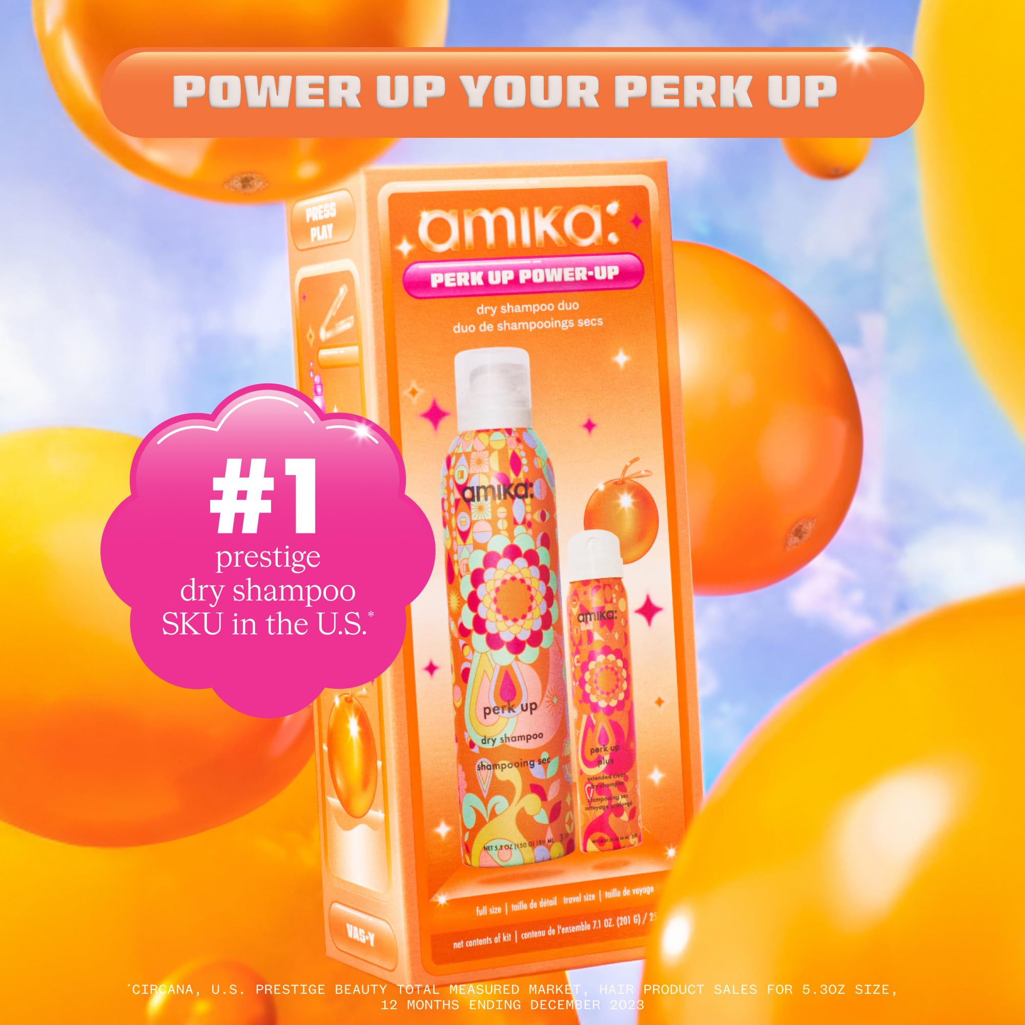 Foto 3 | Champú Seco Dúo Amika Perk Up Power-up - Venta Internacional