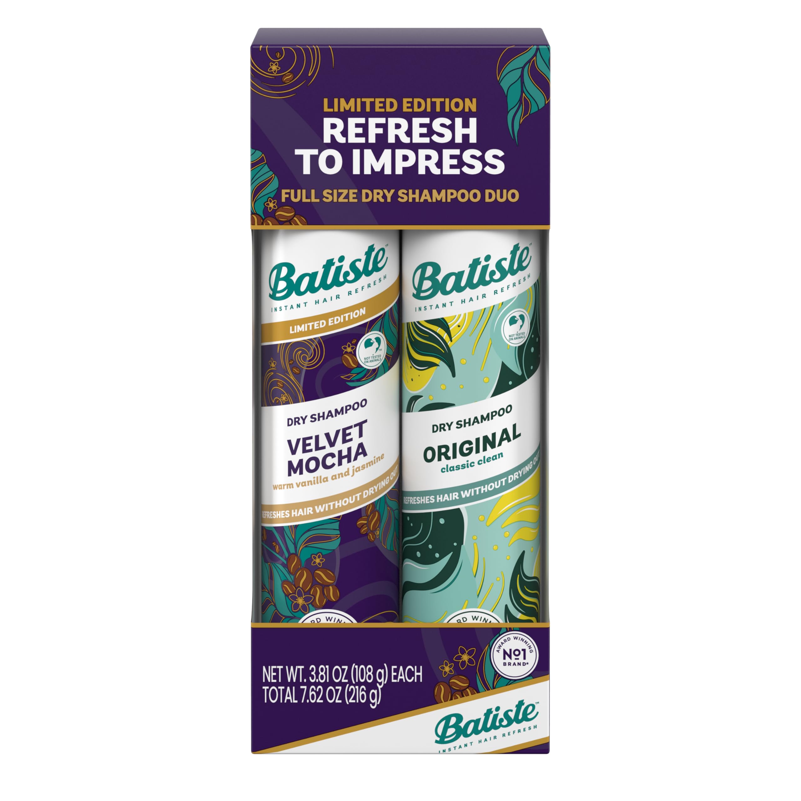 Foto 2 pulgar | Set De Regalo Navideño Dry Shampoo Batiste, Edición Limitada, Dúo - Venta Internacional.