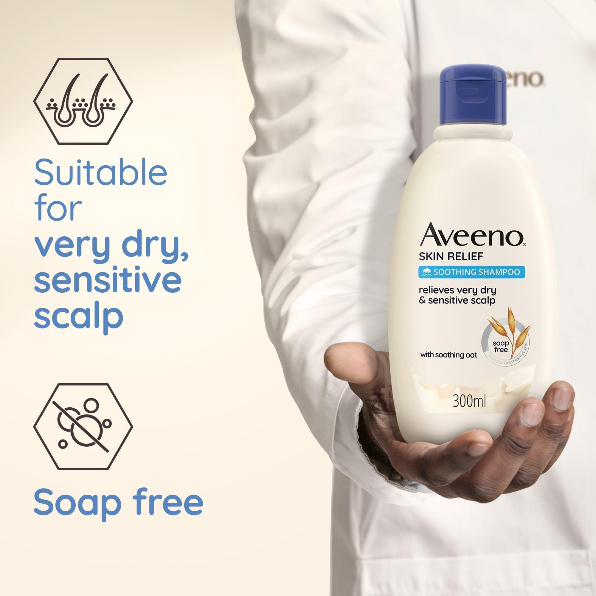 Foto 6 pulgar | Champú Aveeno Skin Relief Calmante 300 Ml - Venta Internacional.