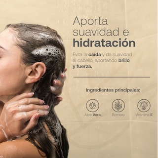 Foto 3 | Shampoo Natural De 800ml. Sin Sulfatos Ni Parabenos Con Aloe Vera. Natural Shampoo B Life.