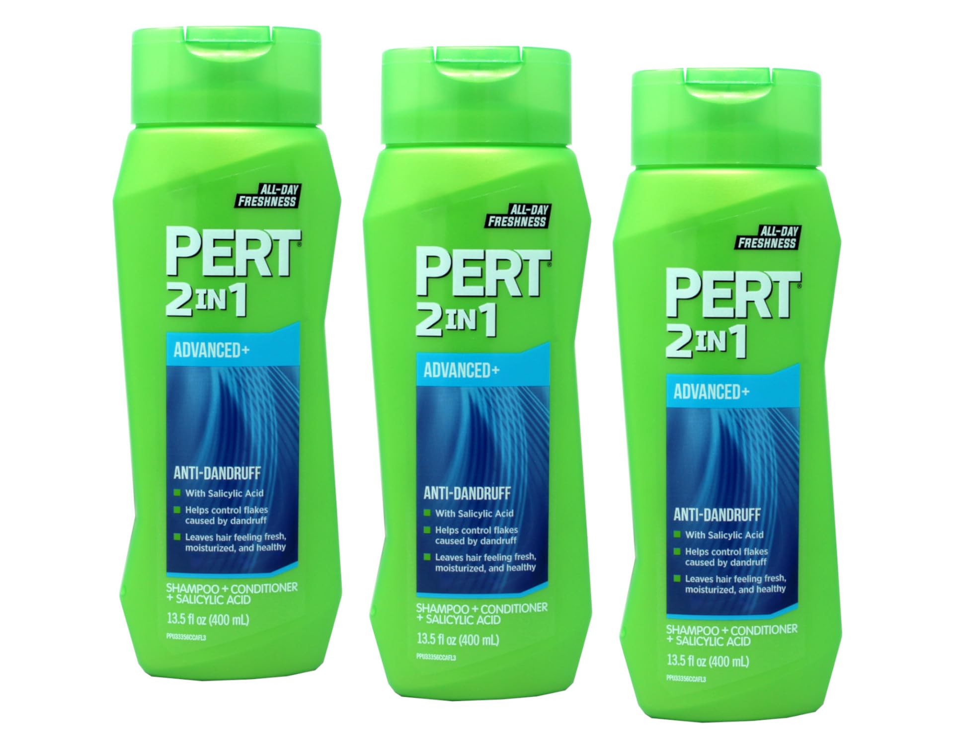 Champú y Acondicionador 2 en 1 Pert Plus Dandruff Control 3 Piezas de 400 ml C/U - Venta Internacional