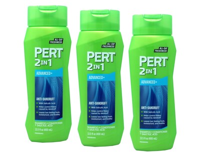 Foto 1 | Champú y Acondicionador 2 en 1 Pert Plus Dandruff Control 3 Piezas de 400 ml C/U - Venta Internacional