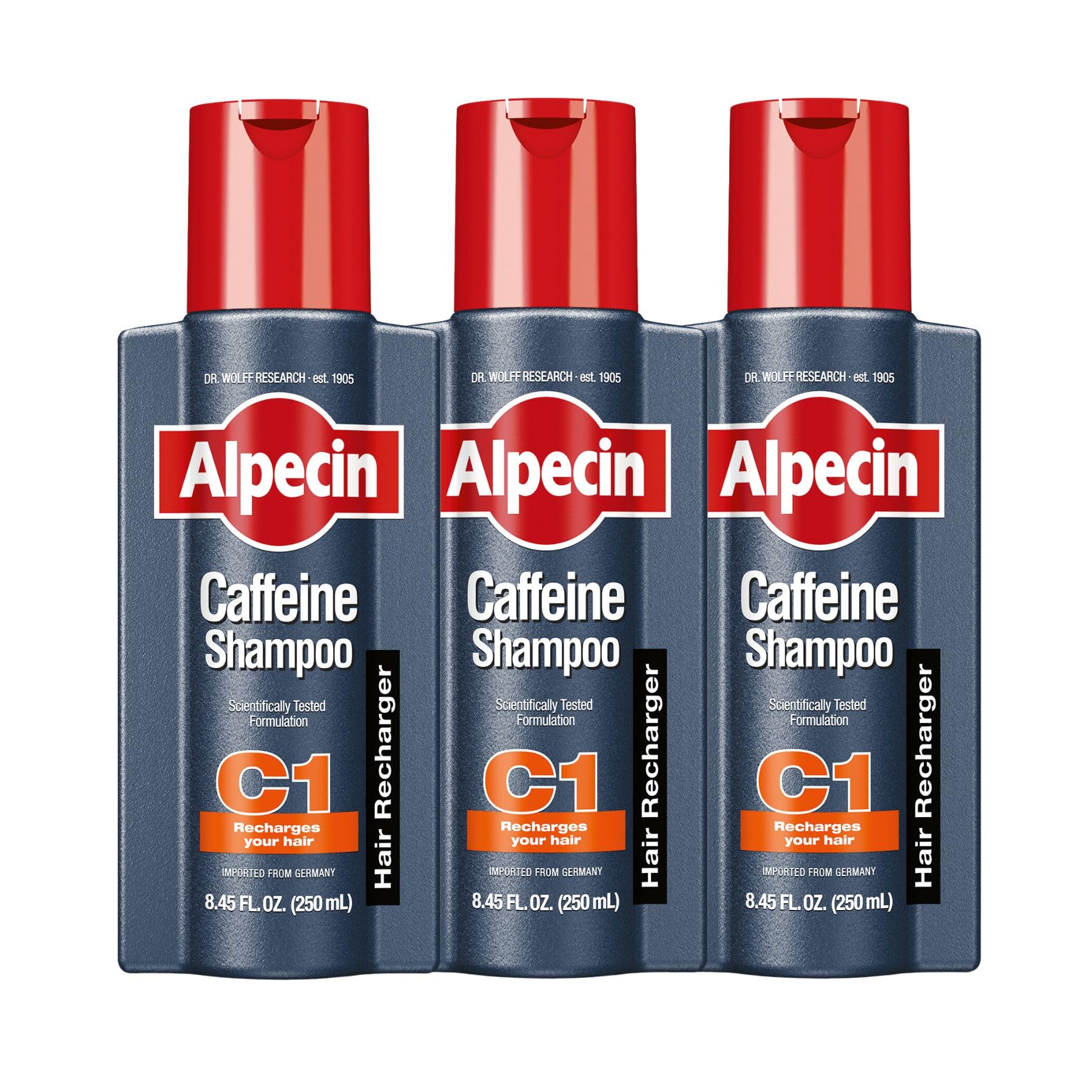 Foto 1 | Champú Alpecin C1 Con Cafeína 250 Ml (paquete De 3) Para El Crecimiento Del Cabello - Venta Internacional.