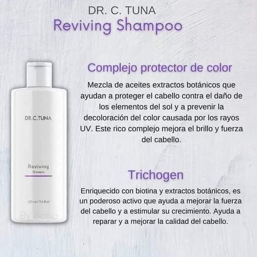 Foto 2 | Champú Farmasi Dr. C. Tuna Revitalizante Y Voluminizador Con Biotina 225 Ml - Venta Internacional.