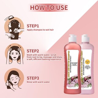 Foto 4 | Set De Champú Con Cebolla, Biotina Y Romero Para El Crecimiento Del Cabello, 1 Litro - Venta Internacional.