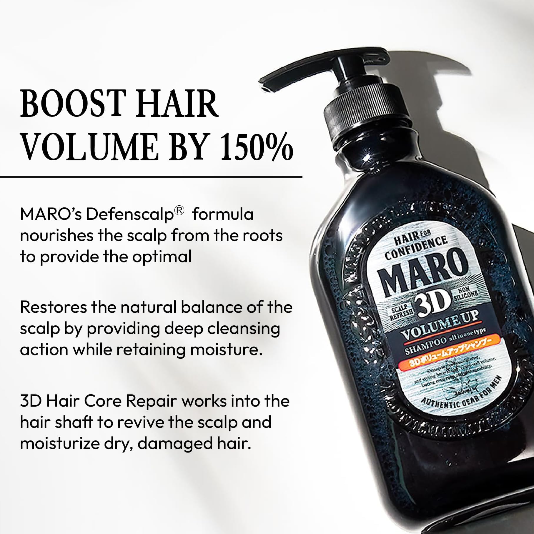 Foto 4 | Shampoo Maro 3d Volume Up Logra Un 150% Más De Volumen En 460 Ml - Venta Internacional.