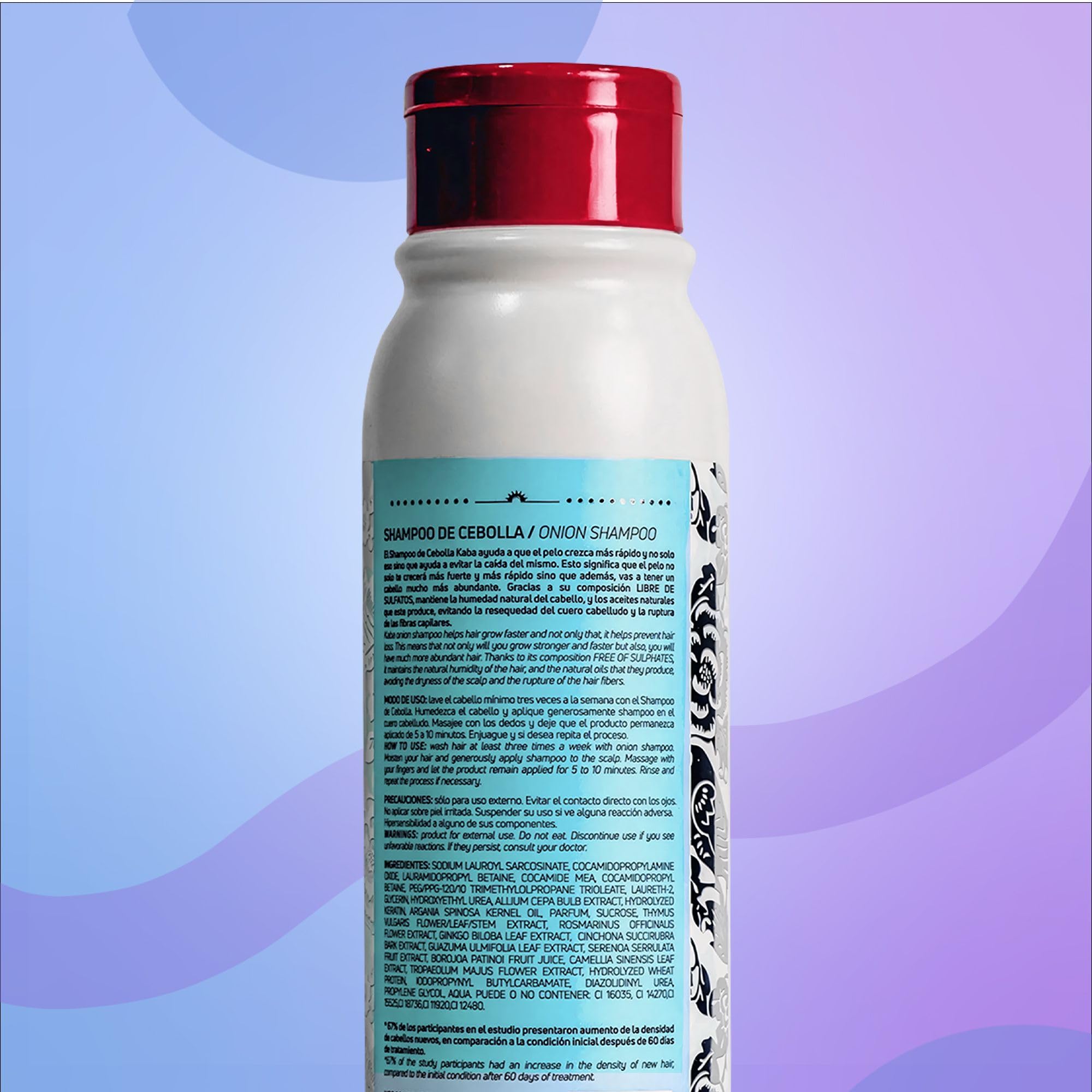 Foto 5 | Champú Kaba Onion Para El Crecimiento Del Cabello, 500 Ml, Para Todo Tipo De Cabello - Venta Internacional.