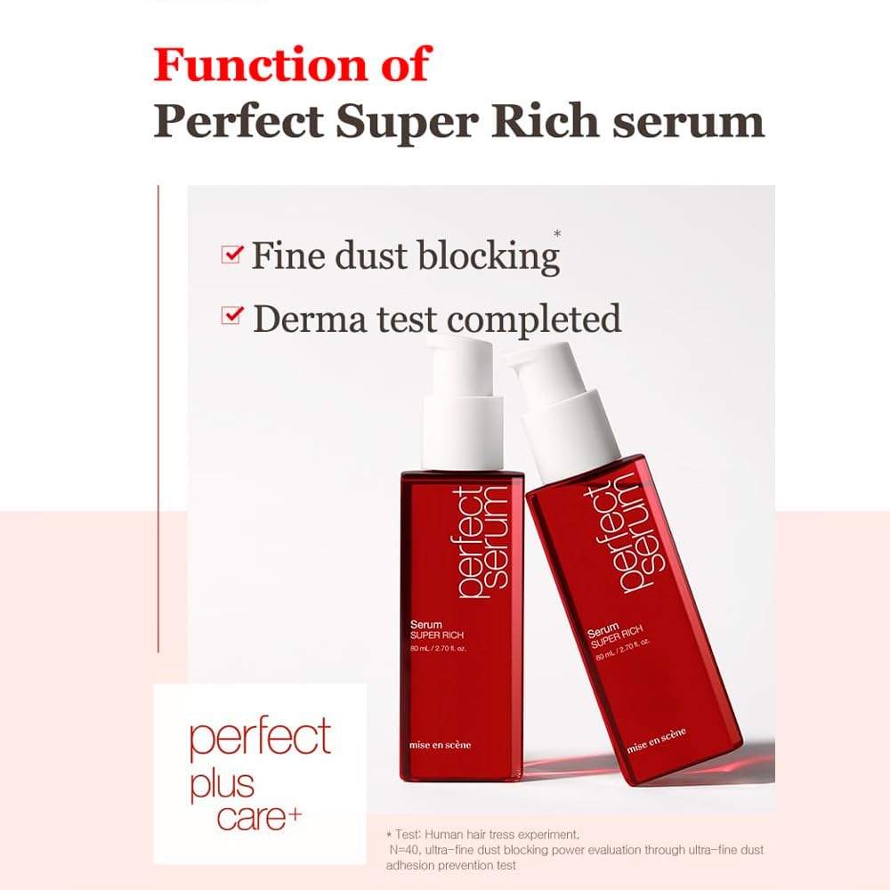 Foto 4 pulgar | Sérum Capilar Mise En Scene Perfect Super Rich De 80 Ml Con Aceite De Argán - Venta Internacional.