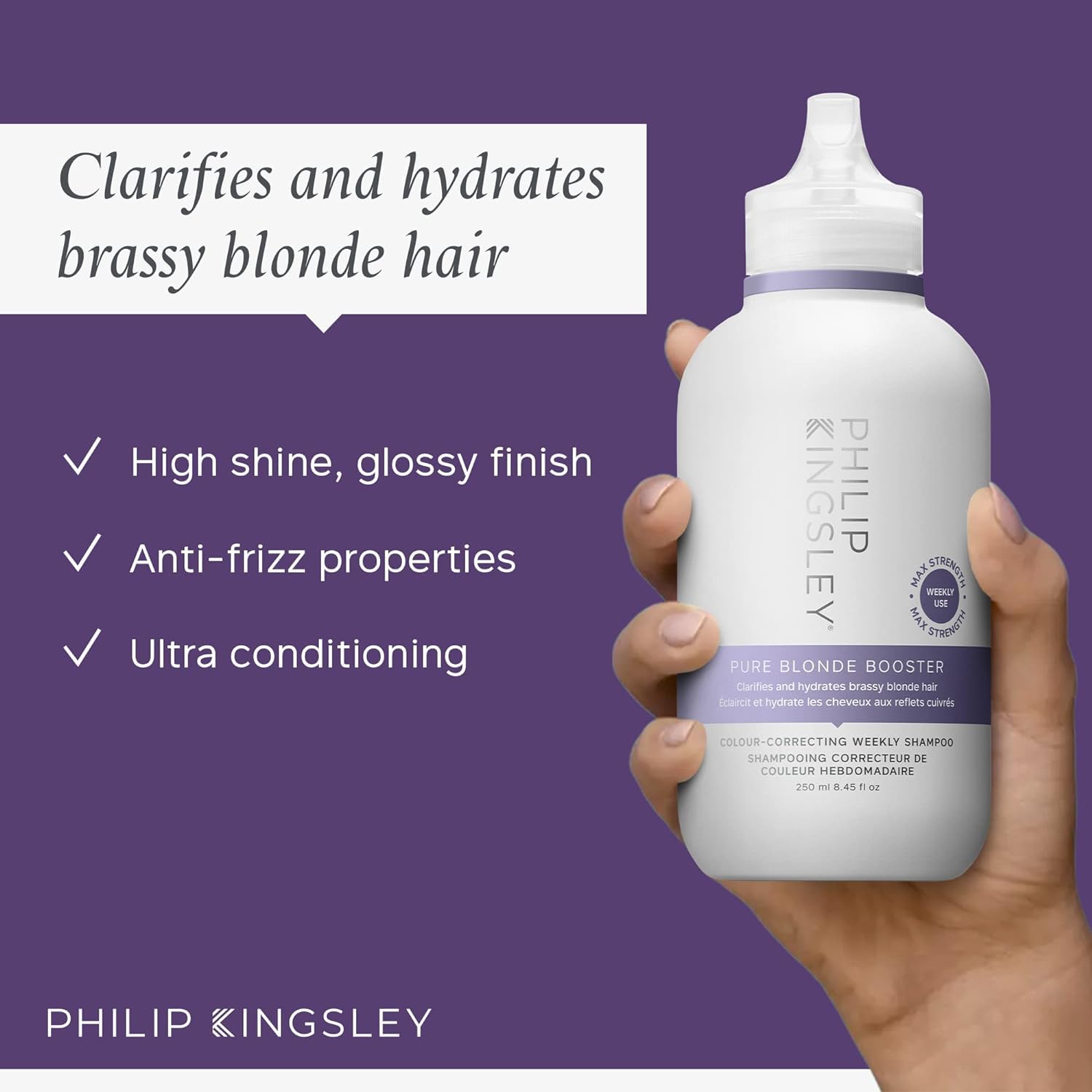 Foto 3 pulgar | Champú Philip Kingsley Pure Blonde Booster Para Corregir El Color - Venta Internacional.