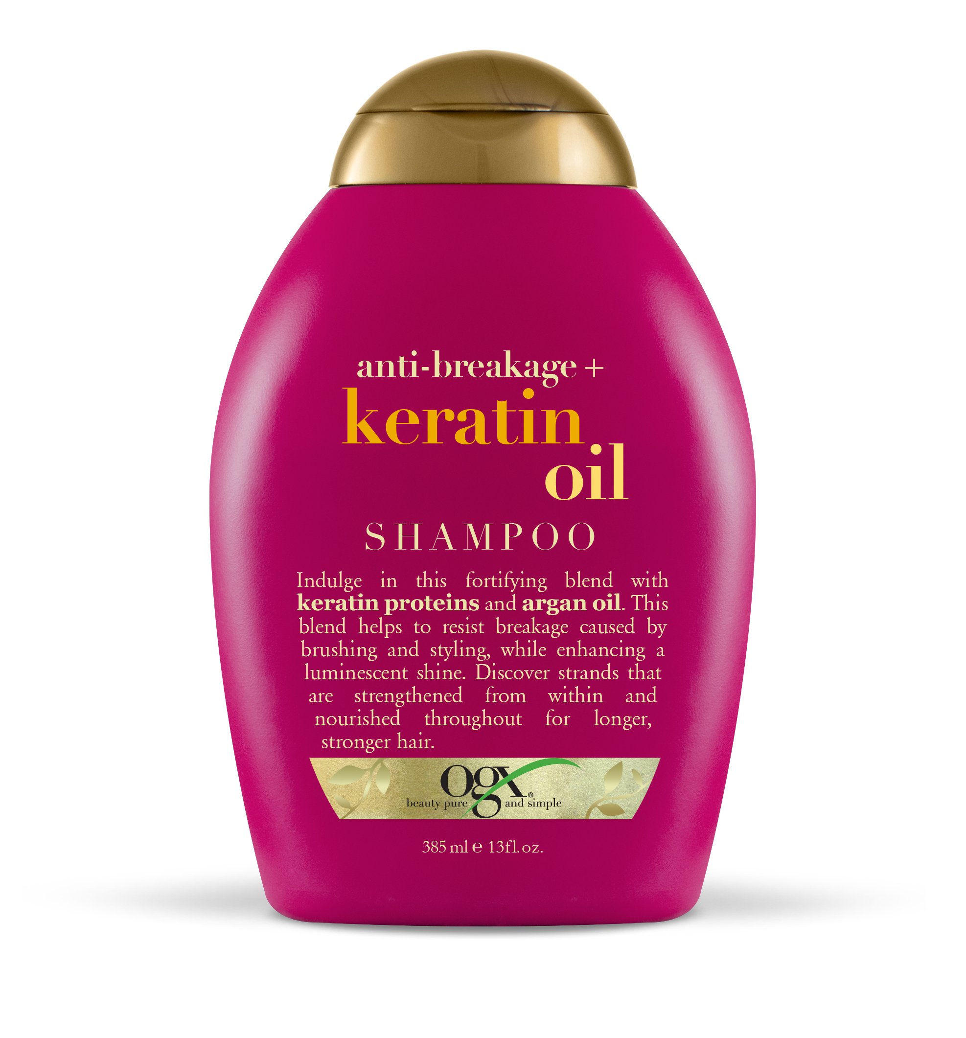 Foto 2 pulgar | Shampoo Ogx Aceite De Queratina Antirrotura 385 Ml - Venta Internacional.