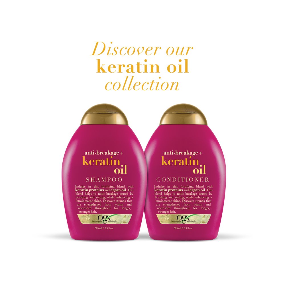 Foto 3 pulgar | Shampoo Ogx Aceite De Queratina Antirrotura 385 Ml - Venta Internacional.