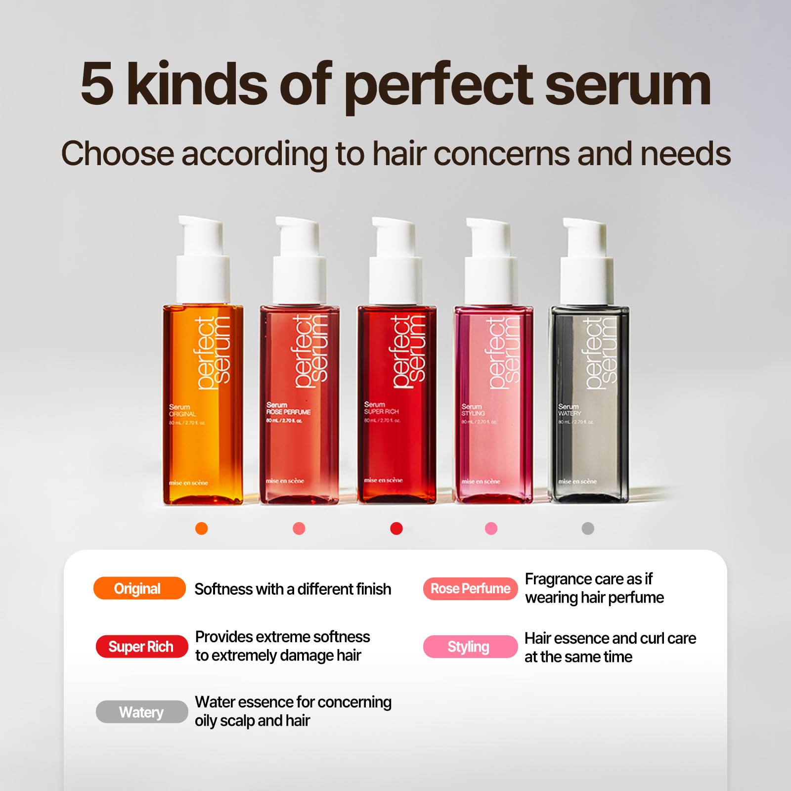 Foto 6 pulgar | Sérum Mise En Scene Perfect Watery 80 Ml Para Hidratar El Cabello - Venta Internacional.
