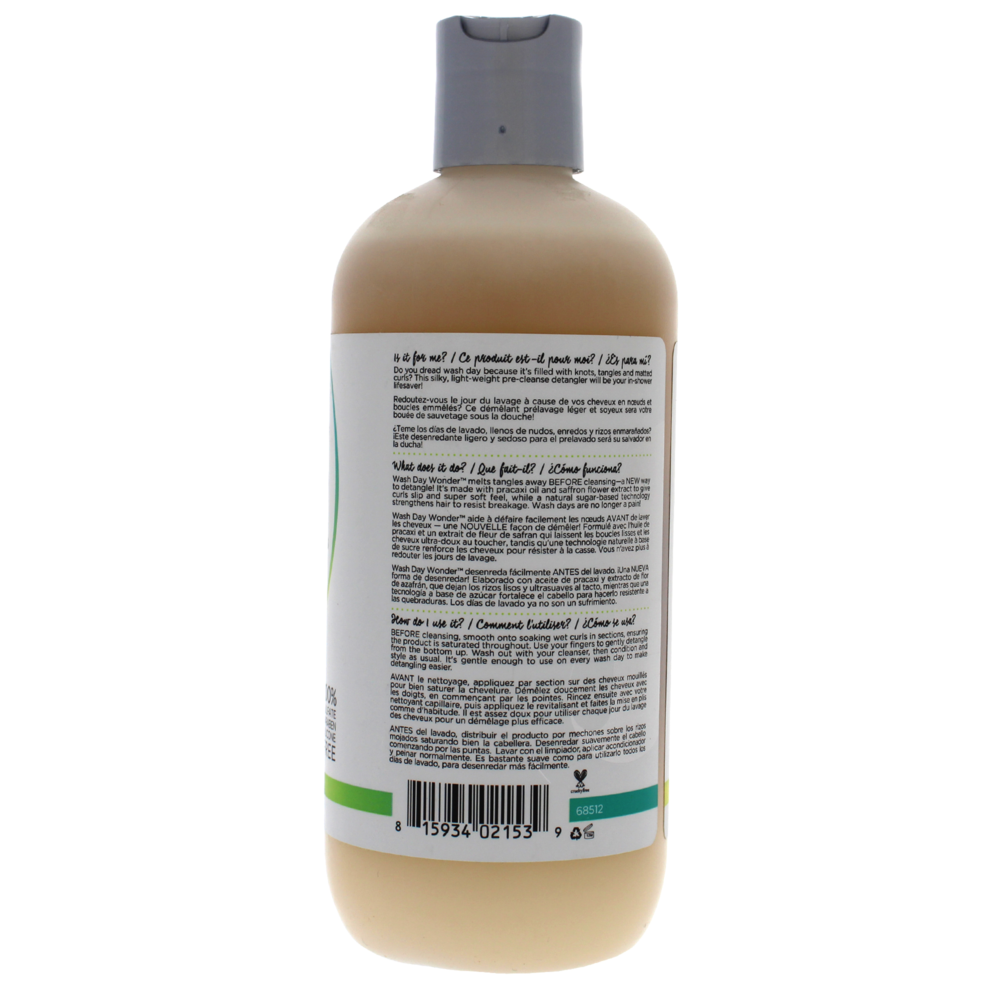 Foto 2 | Desenredante Antideslizantes Devacurl Wash Day Wonder, 355 Ml - Venta Internacional.