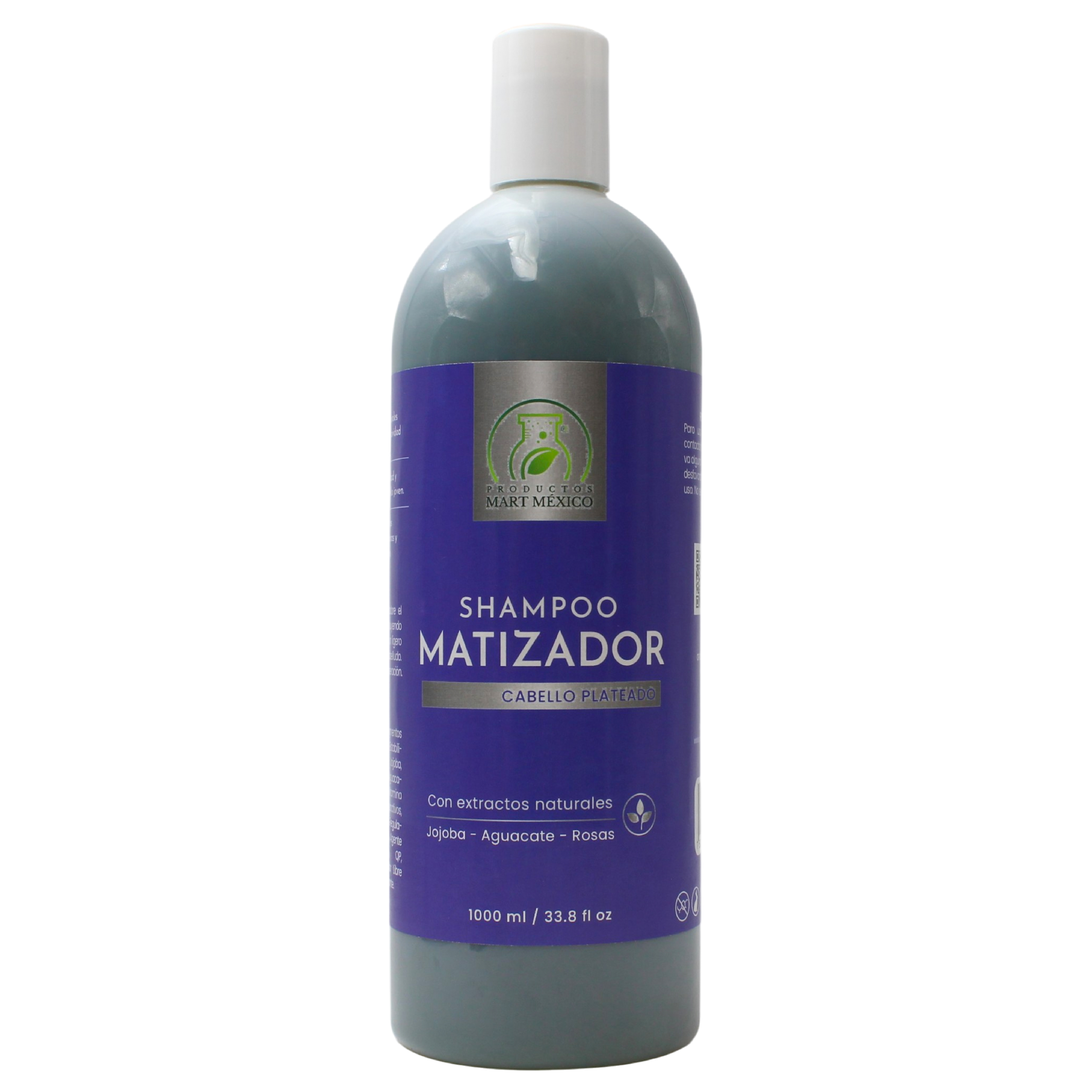 Shampoo Capilar Matizador Plateado Refresca - Neutraliza
Productos Mart México 1 Litro