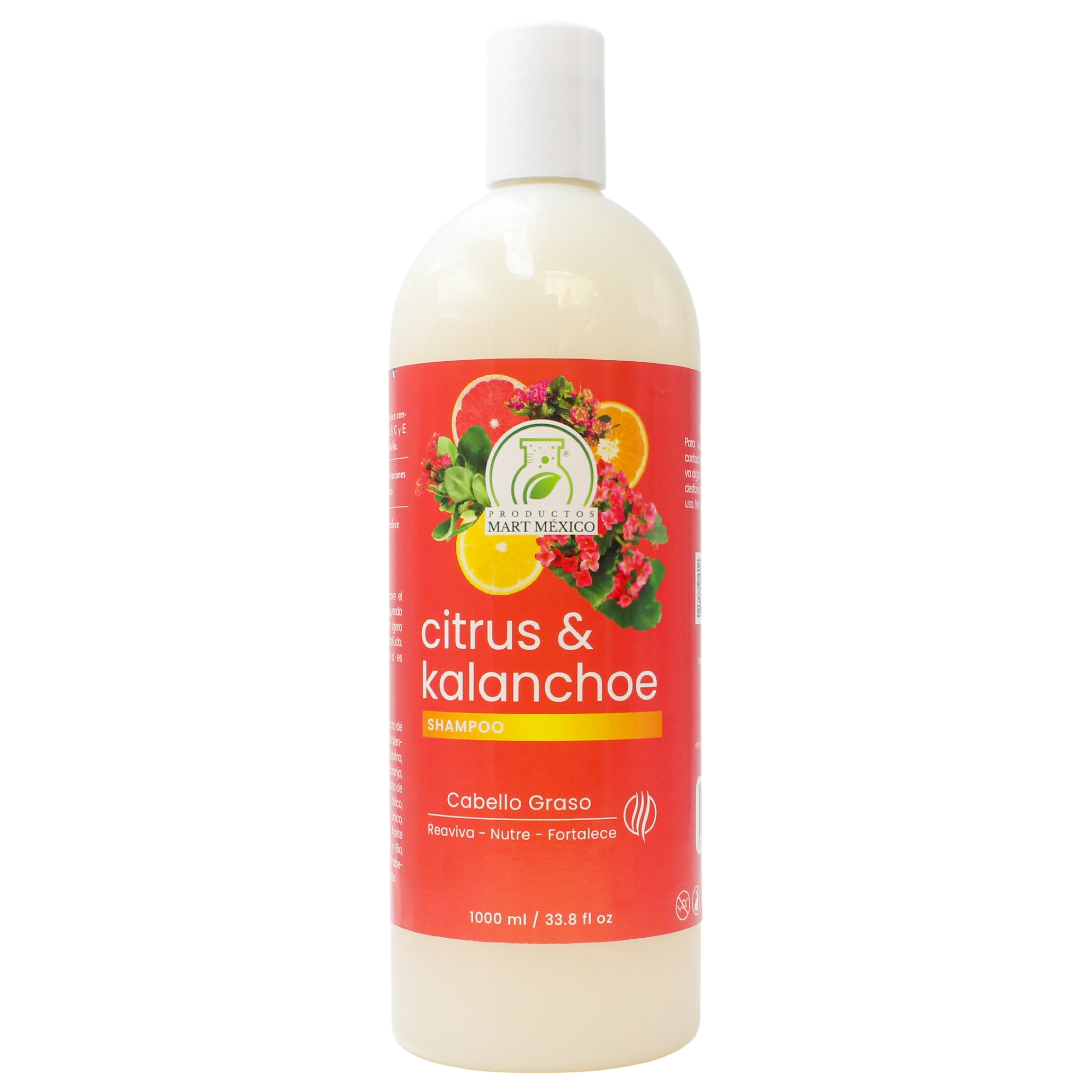 Shampoo Citrus & Kalanchoe Capilar Resfresca - Revitaliza
Productos Mart México 1 Litro