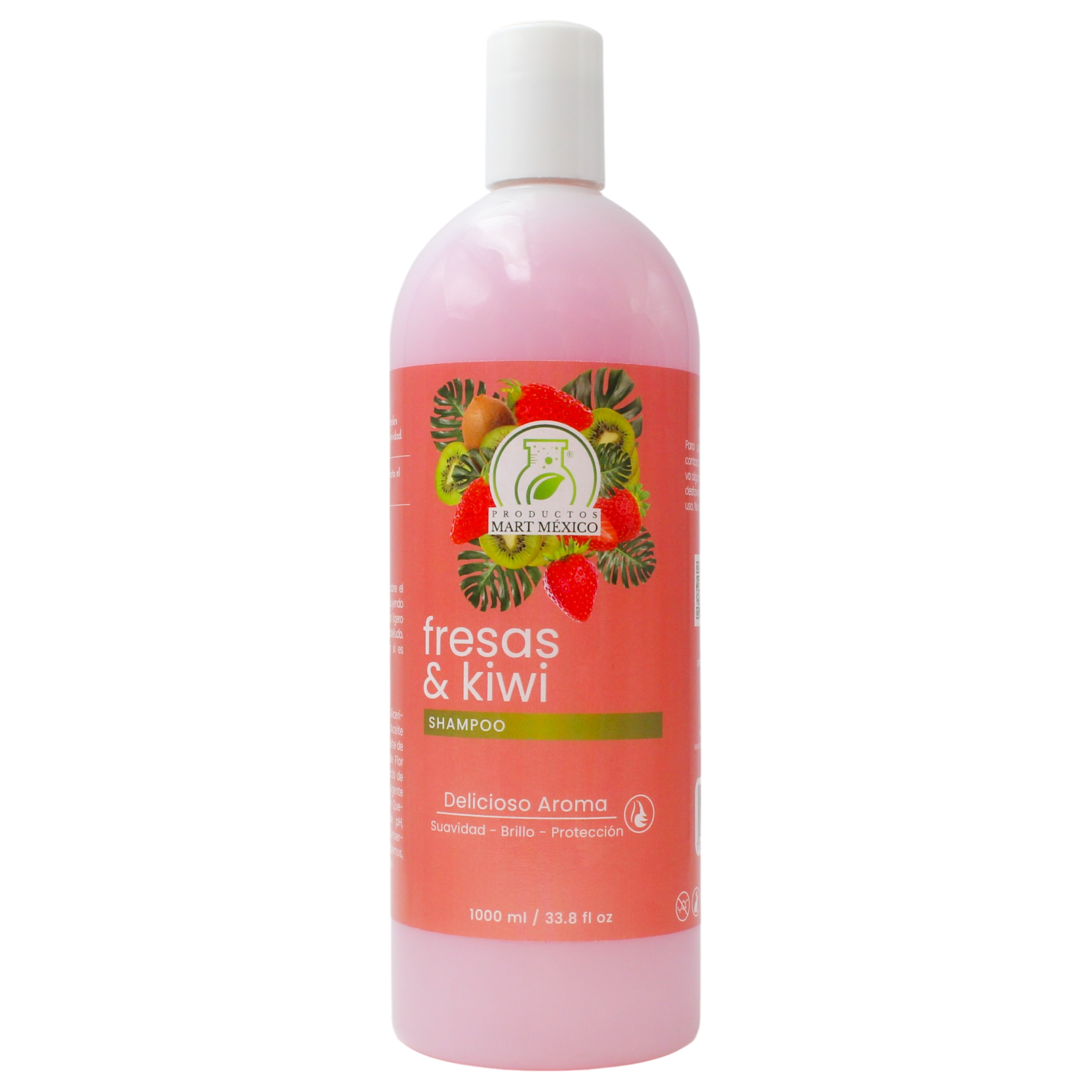 Shampoo Capilar De Fresas & Kiwi Protege - Estimula
Productos Mart México 1 Litro