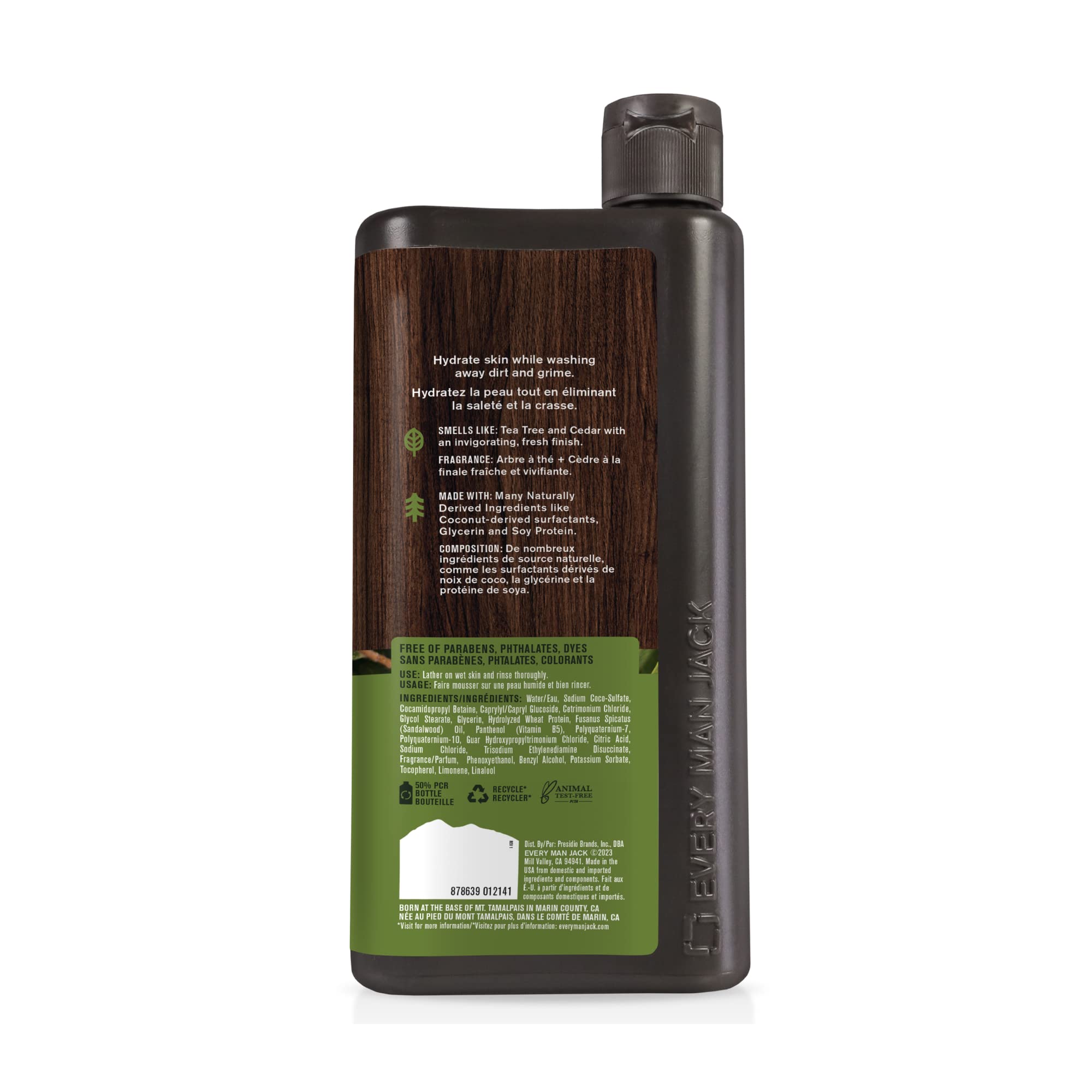 Foto 8 pulgar | Champú Y Acondicionador Every Man Jack Tea Tree + Cedar 700 Ml - Venta Internacional.